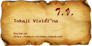 Tokaji Viviána névjegykártya